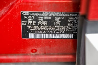 2019 Hyundai SANTA FE Ultimate