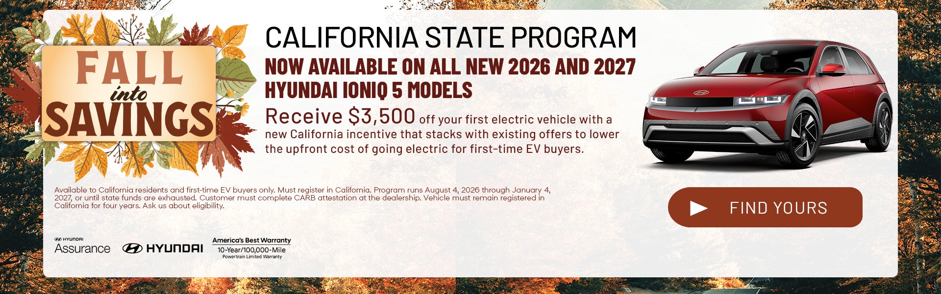 CALIFORNIA STATE PROGRAM - NOW AVAILABLE 