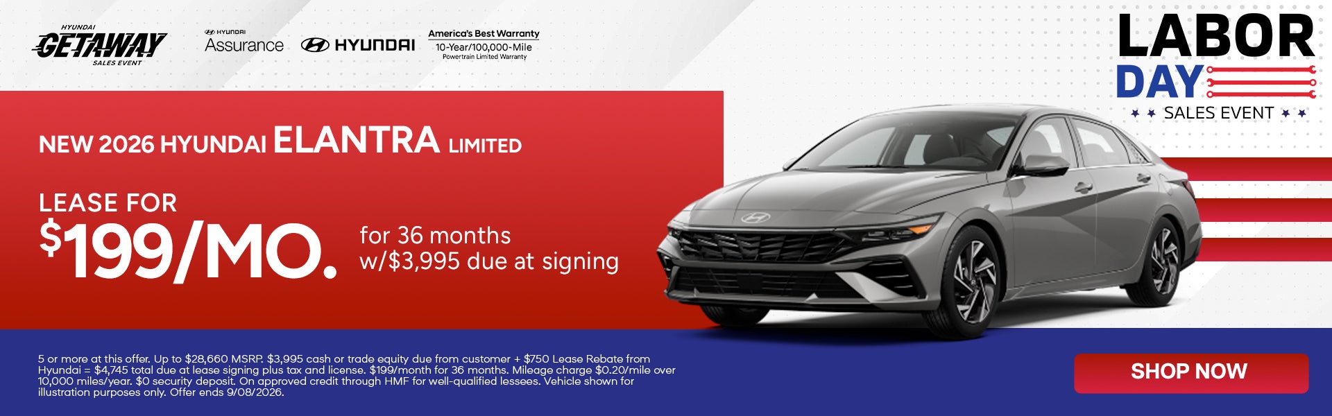 Lease for $199/month for 36 months 