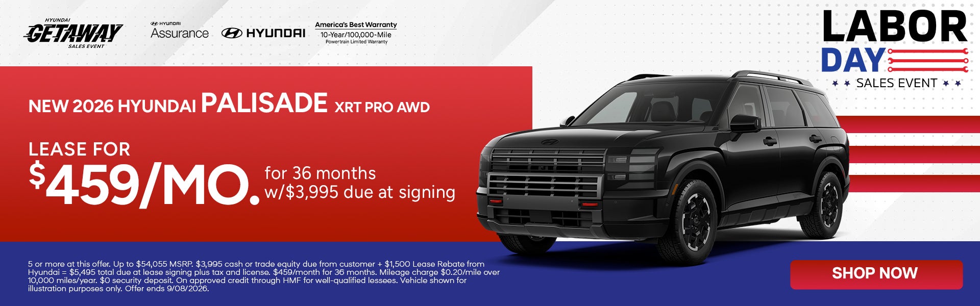 Lease for $459 per month for 36 months 