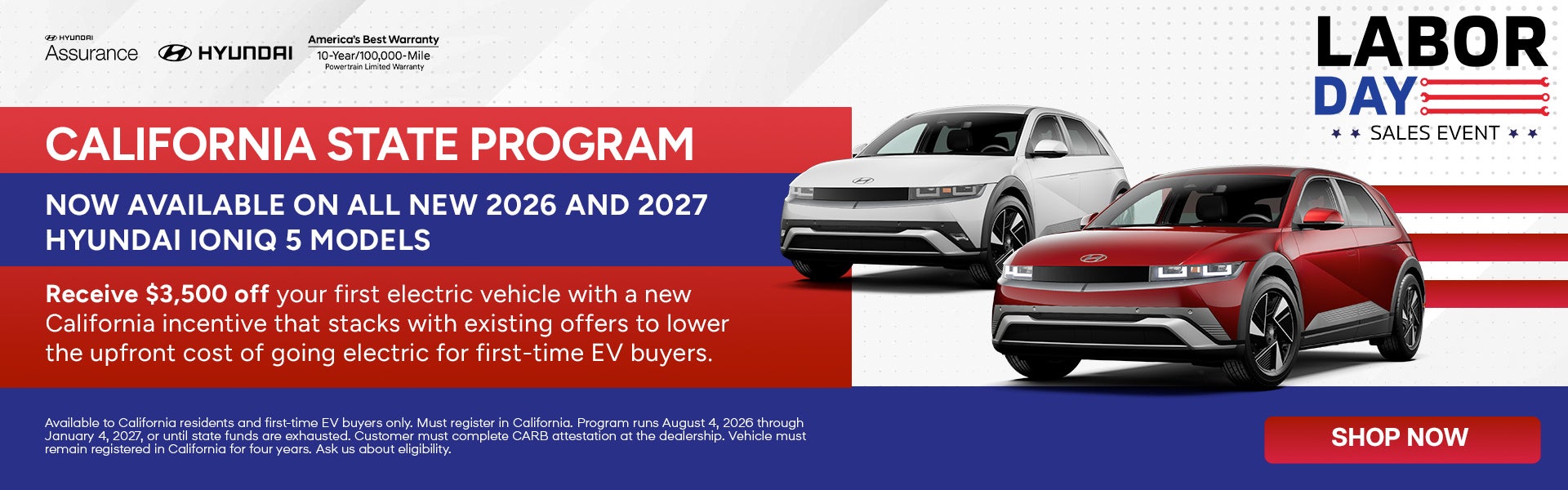 CALIFORNIA STATE PROGRAM - NOW AVAILABLE