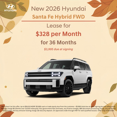 2026 Hyundai Santa Fe Hybrid SE FWD